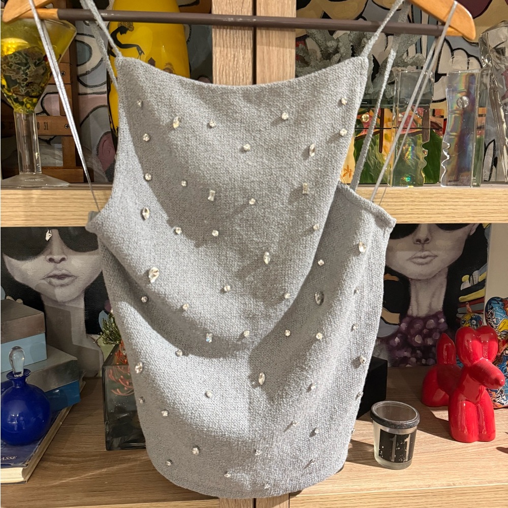 NWT Zara Gray Halter top